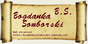 Bogdanka Somborski vizit kartica